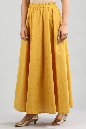 Golden Printed Skirt