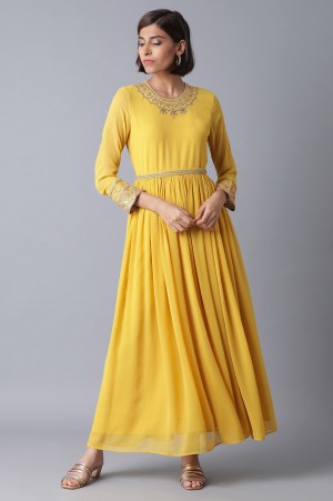 Yellow Flared Dress