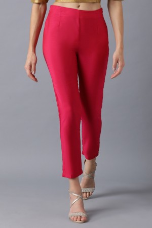 Fuschia Pink Slim Pants