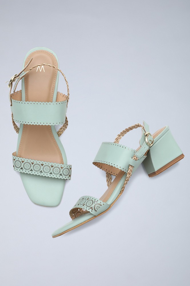 pastel green heels